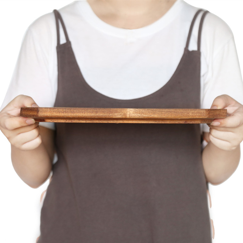 Octagon Shape Wood Pan Plate Fruit Dishes Saucer Tea Tray Dessert Dinner Bread Wood Plate