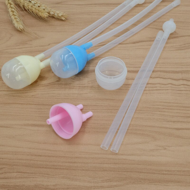 2pcs Baby Safety Vacuum Suction Nasal Aspirator Tweezers Plastic Ear Nose Clean Ears Dirty Baby Care Safe Care Infant Ear Nose