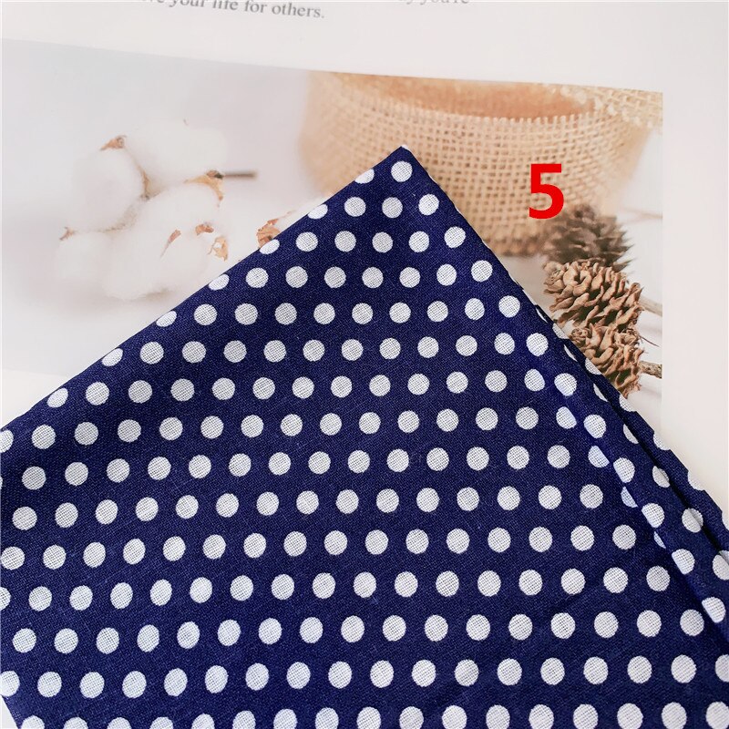 Tela de algodón DIY azul marino con estampado floral fresco de 50cm x 150cm, ropa de cama para niños, ropa de cama, colcha decorativa para el hogar 180g: NO5