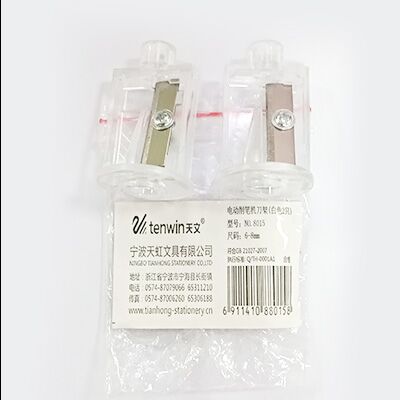 Automatisk blyantspisser til-skrog elektrisk bryter blyantspisser utskiftbar verktøyholder skoleartikler papirvarer: 2 stk 6-8mm kniver