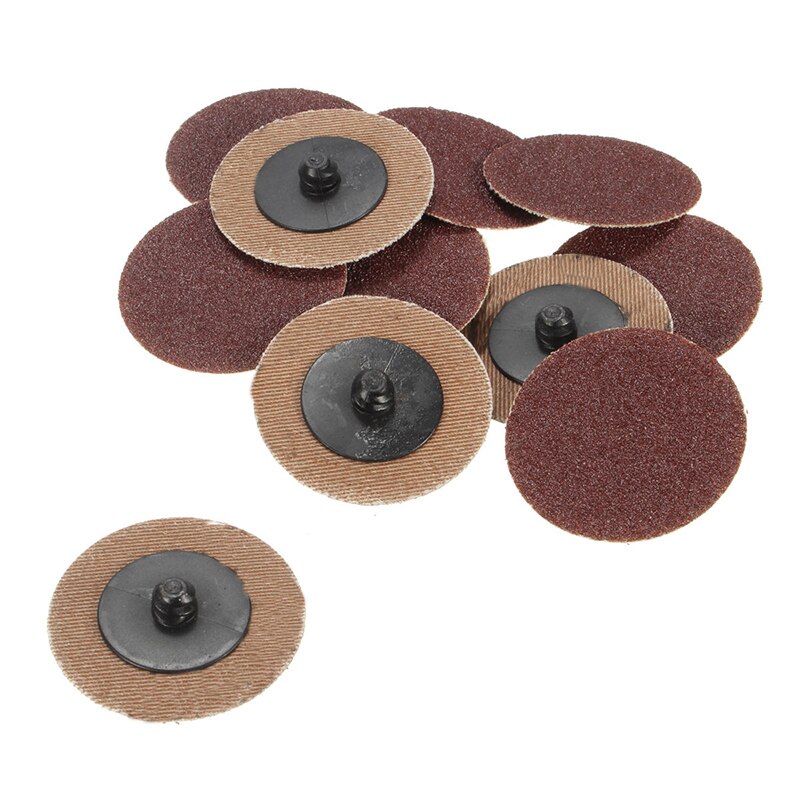 50 stks 80 Grit 2 Roll Lock Schuurpapier Schuren Discs Type R Roloc Sander Schurende