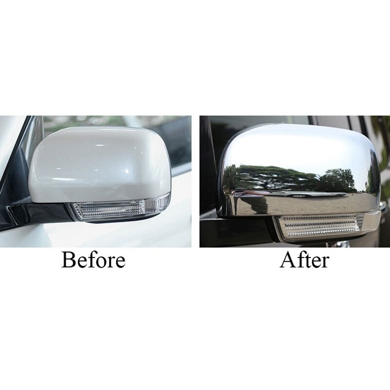 ABS Chrome Side Mirror Decorative Covers Trims for Mitsubishi Pajero