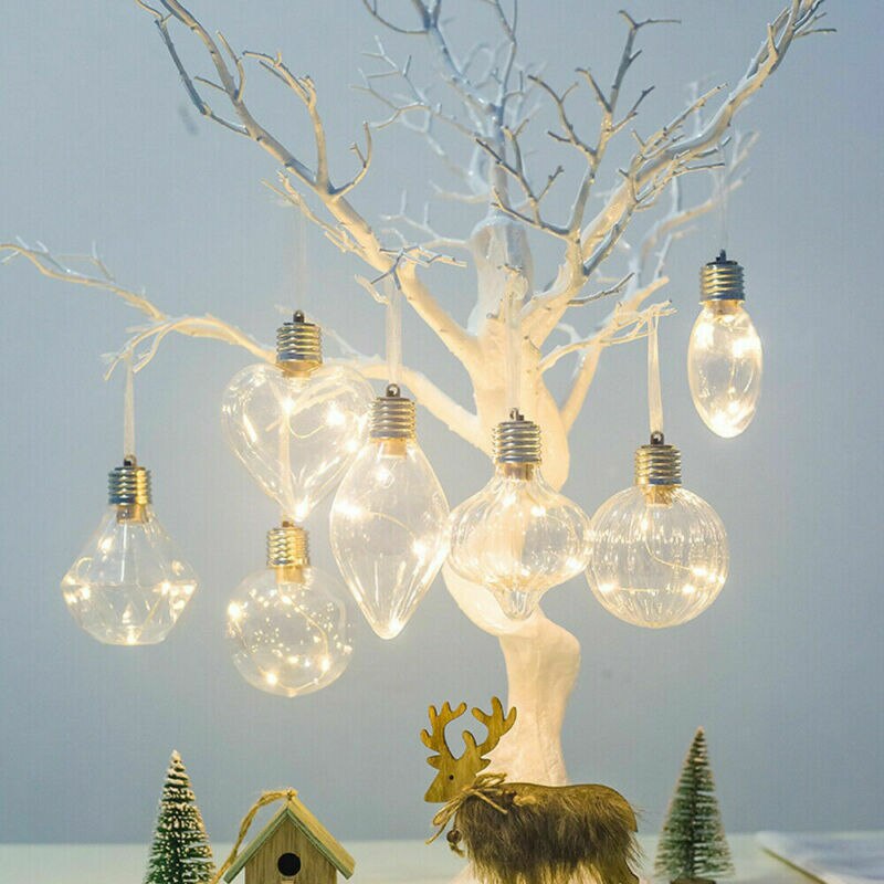 Christmas led string lights lampe julefest bryllup pærer lanterne batteri inkludert