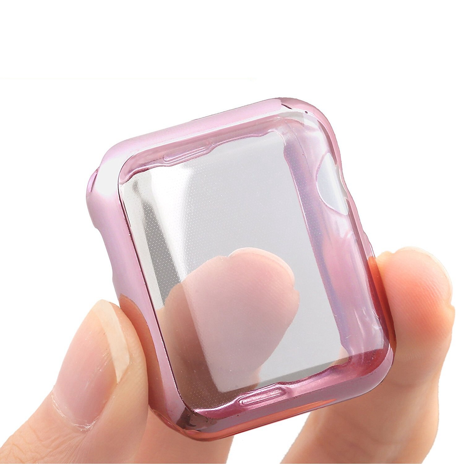 Plastic for apple watch cases 44mm 38mm 42mm 40mm for apple watch protector 44mm for iwatch csae for apple watch 5 44mm: Rose Gold / series4 44MM