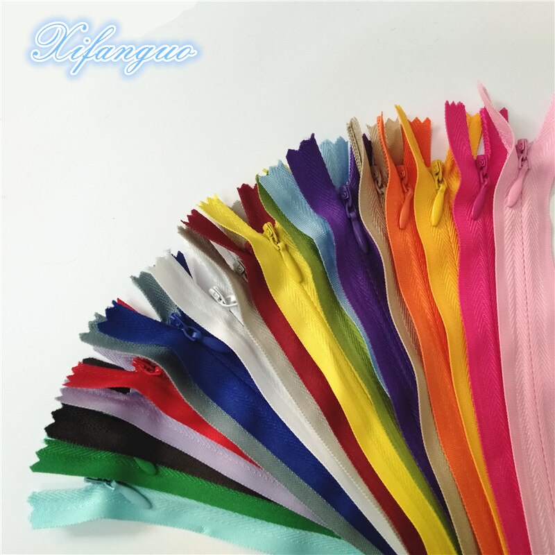 100pcs mix 3# Concealed zipper 30-50cm (12-20 inch) Tailor sewing process @