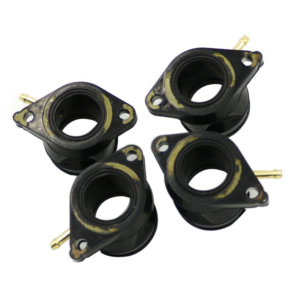4 piezas del carburador de la motocicleta Intakeface múltiples colas para Yamaha XJ550 XJ 550, 1981, 1982, 1983, 81-83