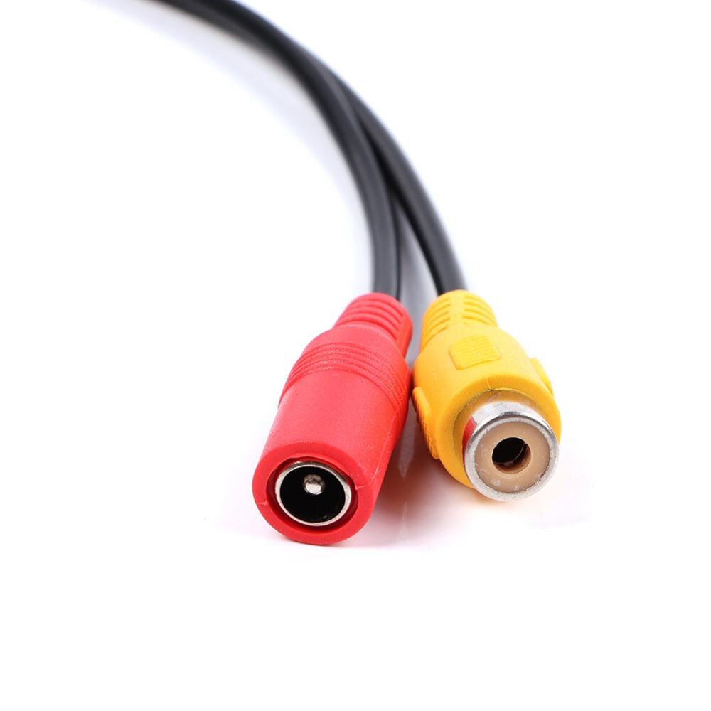 Universele 4-Pin Mannelijke Backup Reverse Camera Auto Naar CVBS RCA Vrouwelijke Connector Signaal Power Adapter Kabelboom Audio kabels