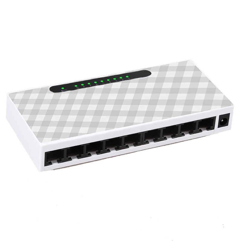 9-Poort RJ45 Switch Hub Lan 10/100 Mbps Full-Duplex Ethernet Desktop Netwerk Switch Eu Au Plug