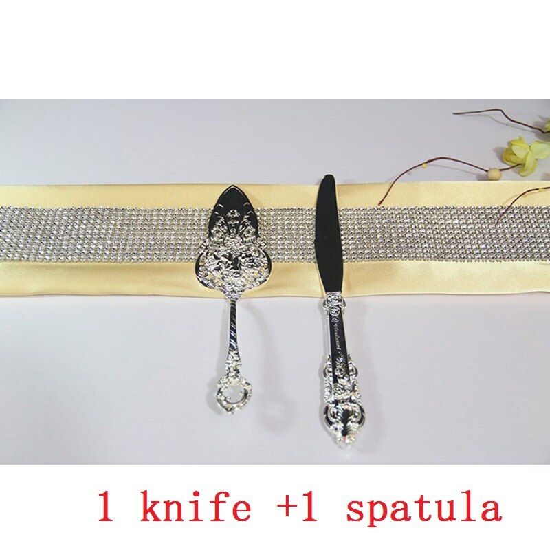 8 "Zilver Bruidstaart Mes Schop Set Zilverwerk Bruiloft Bestek Spatel Pizza Boter Kaas Cutter Servies Party Xmas: Default Title