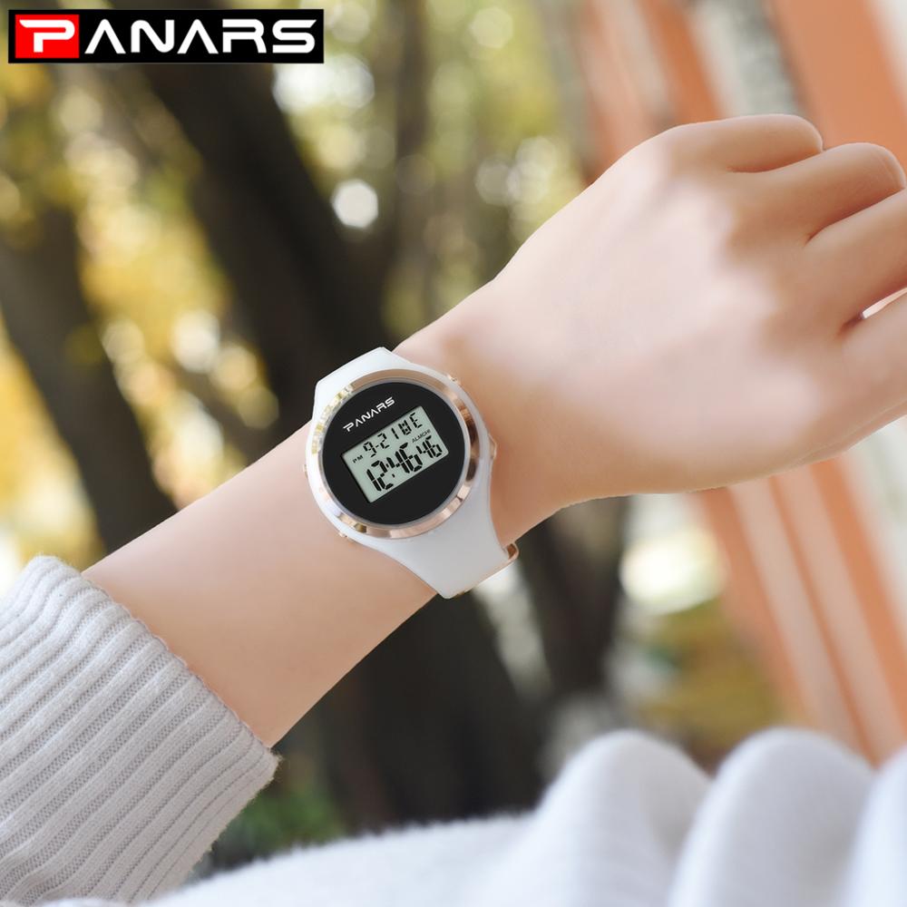 Led Digitale Horloge Roze Strap Voor Digitale Horloge Siliconen Band Vrouw Horloge Sport Dames Horloge Relogio Masculino