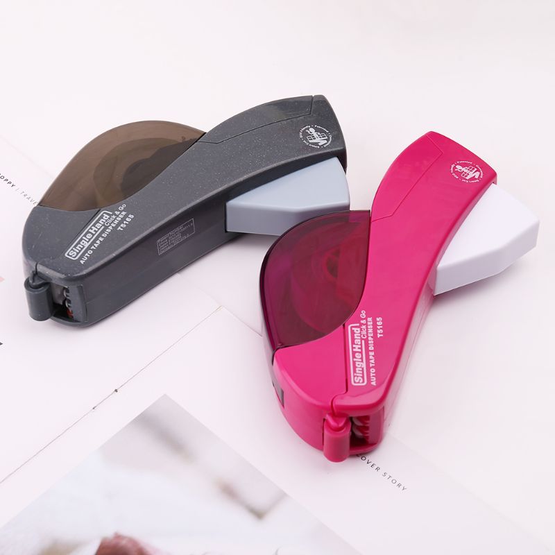 Automatic Tape Dispenser Hand-held One Press Cutter For Wrapping Scrap booking Book Cover-school office supplies
