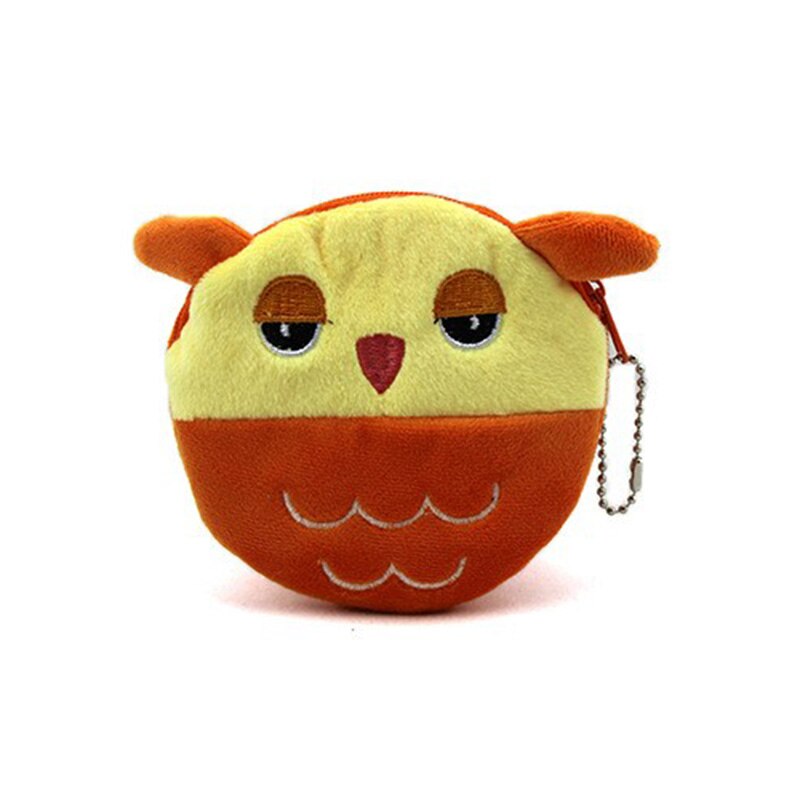 ¡Producto en oferta! Monedero de felpa Kawaii con dibujo de escarabajos/búho/abejas para niños, monedero con cremallera, monedero, billetera para niños y niñas para