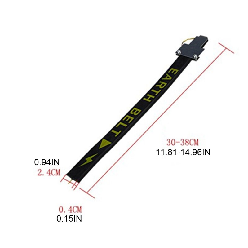 Tira antiestática para coche, cinta de cable de puesta a tierra de cobre, elimina la electricidad estática Q9QD