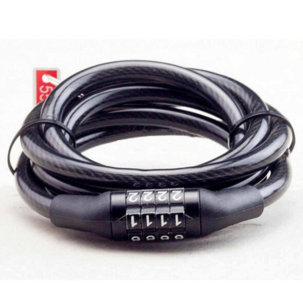 Fietsslot Code Sleutel Sloten Bike Fietsen Wachtwoord Combinatie Security Staaldraad Sloten Fiets Accessoires
