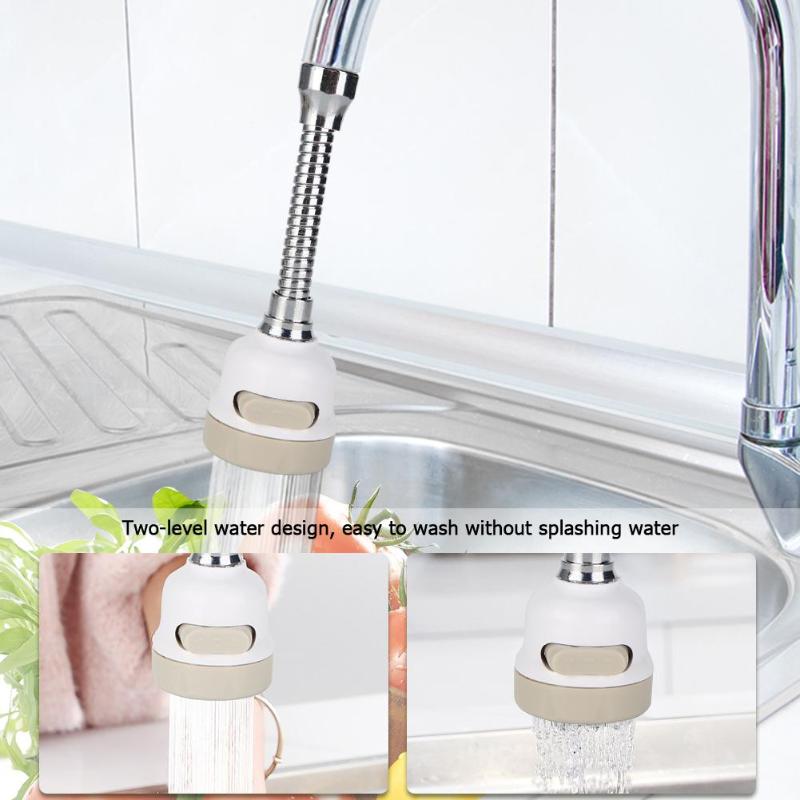 Aireador para grifo de cocina, 2 modelos, aireador de 360 grados giratorio, filtro de boquilla de agua con burbujas, libre de doblar los aireadores flexibles