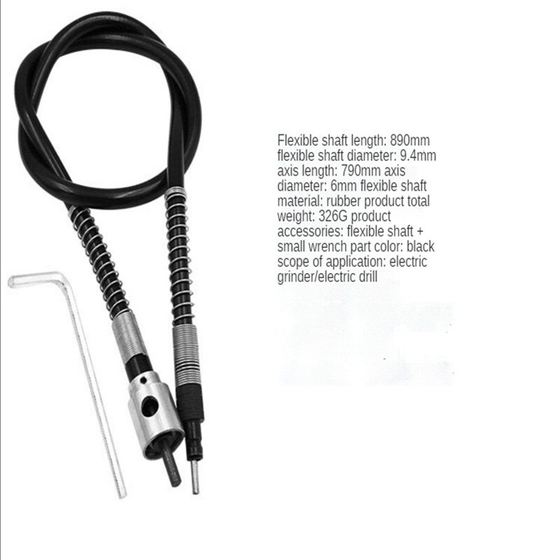 Outil de meuleuse rotative 0.3-6mm, arbre Flexible Flexible, mandrin de perceuse 0.3-6mm pour outil rotatif Dremel