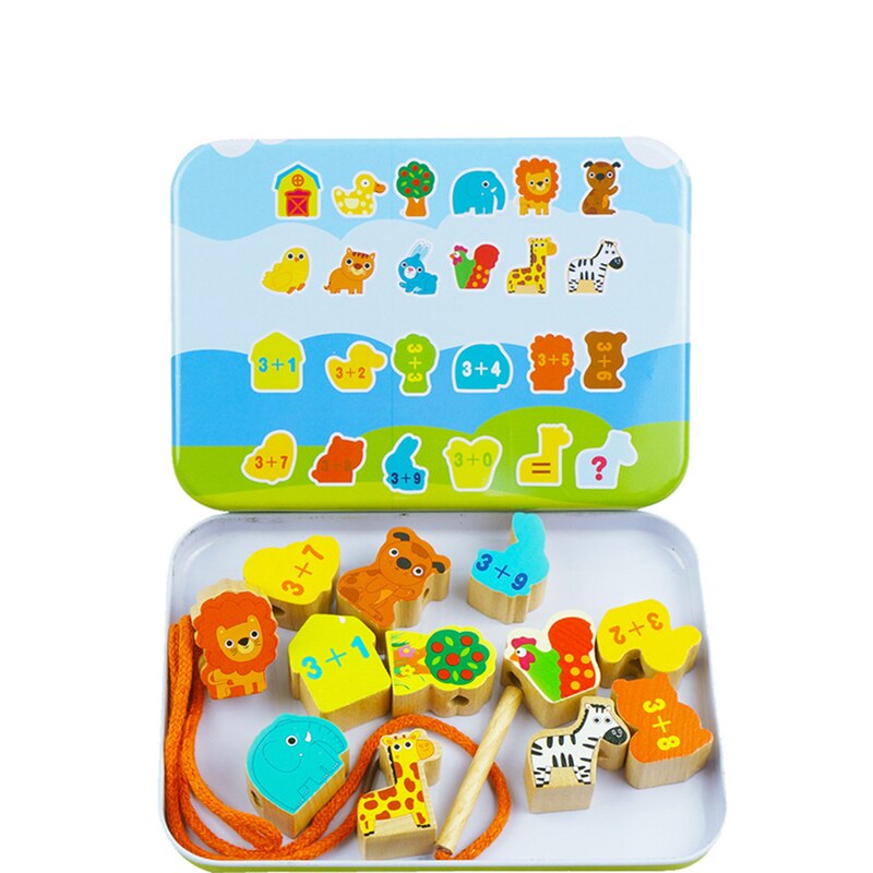 Taimsky Wooden Puzzle Toy - Farm Animal Dress Up Jigsaw - Cartoon Style - TY-740