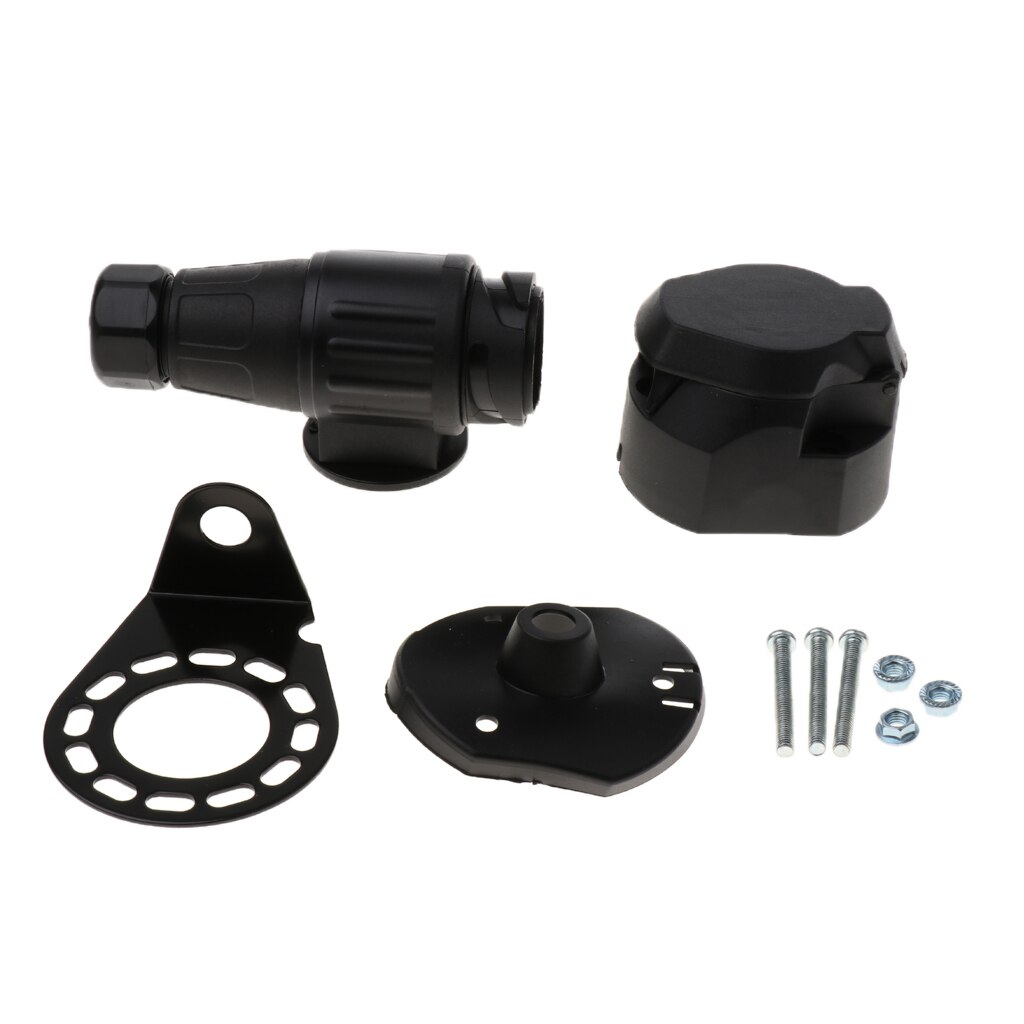 Caravan Boat Trailer 13 Pin Electrical Plug Socket Kit Tow Wiring Connector 12V Easy installation