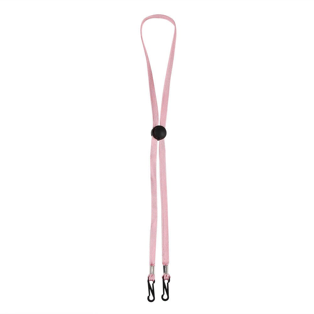 New1/5 Pcs Flexibele Verwisselbare Elastische Hoed Kin Cord Bandjes Verstelbaar Koord Bevestigingsmiddelen Voor Outdoor Sport Wandelen Vissen Zon hoeden: 5 Pcs  Pink