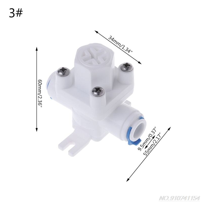 Water Purifier Pressure Reducing Valve RO System 1/4" 3/8" Hose Quick Connector D17 20: 3