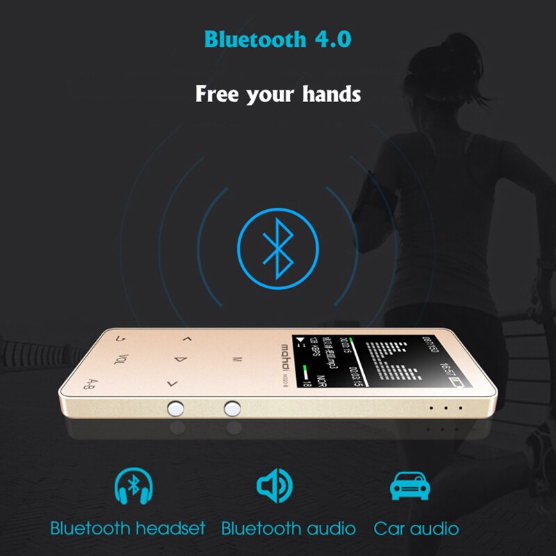 Mahdi M320 Mp3 Player 8Gb Press Screen Metal Hifi Lossless Audio Music Player Built-In Speaker Support Fm Radio Player