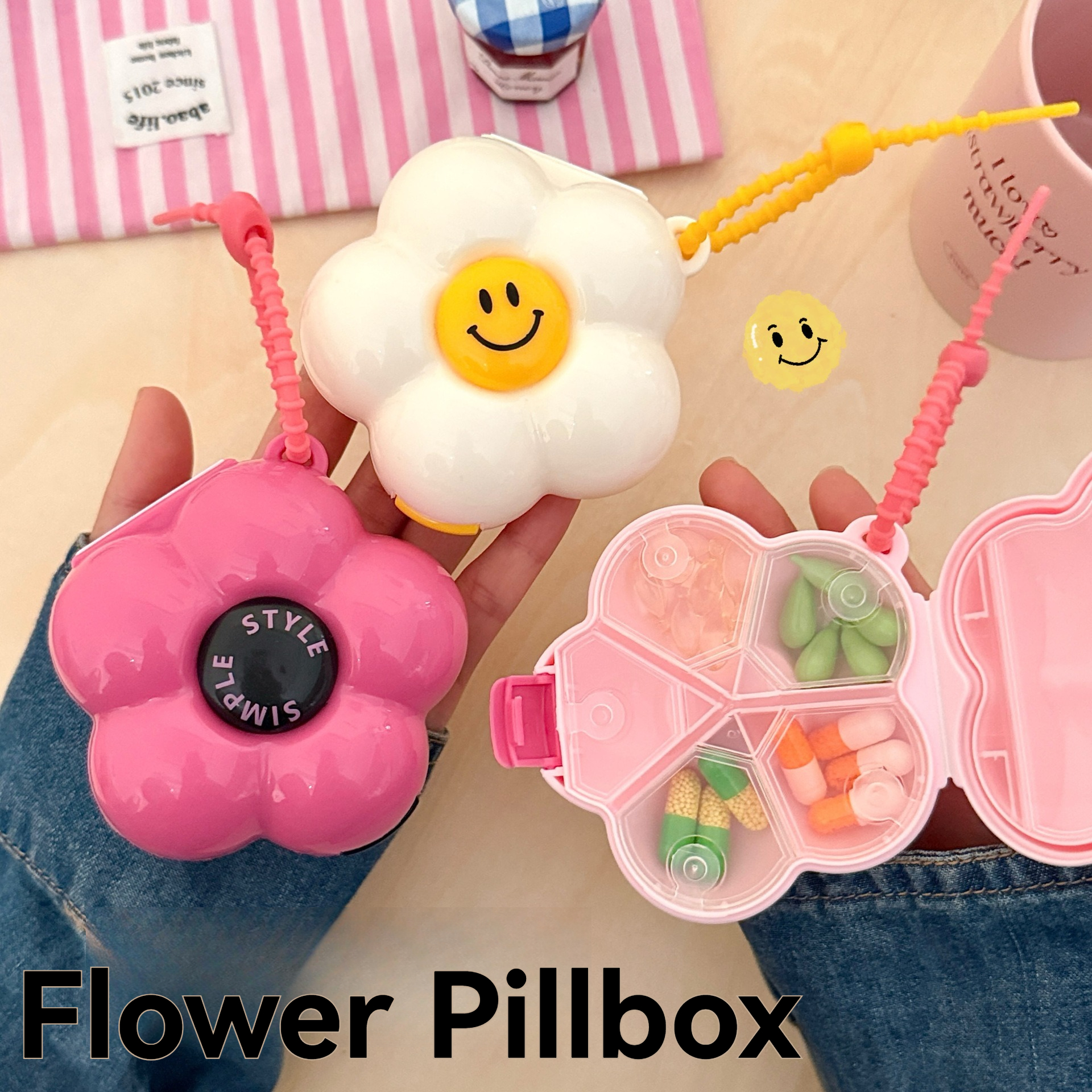 Förvaringslåda för blommor, hängande, bärbar och kompakt medicinlåda, multifunktionell förpackningslåda