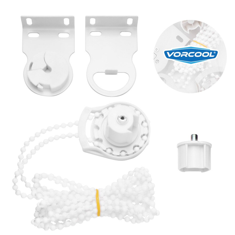 1 set bra vita persienner kopplingar vertikala persienner delar gardin rullkedja för hem badrum byte