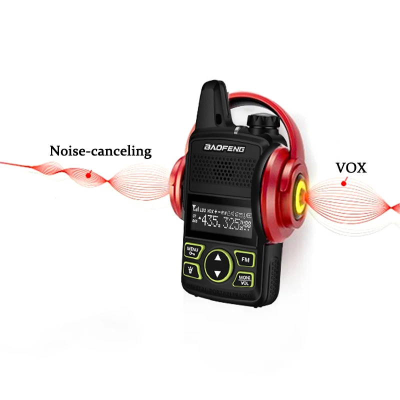 1/2/4PCS Baofeng BF-T1 MINI Walkie Talkie UHF 400-470MHz USB Charger Portable Two Way Radio Noise Cancellation Kids Toys