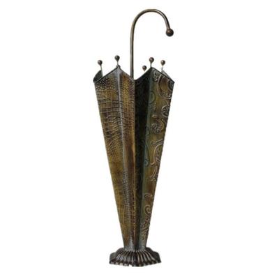 American retro floor umbrella bucket household umbrella storage bucket rain gear storage rack wrought iron anti-rust: Default Title