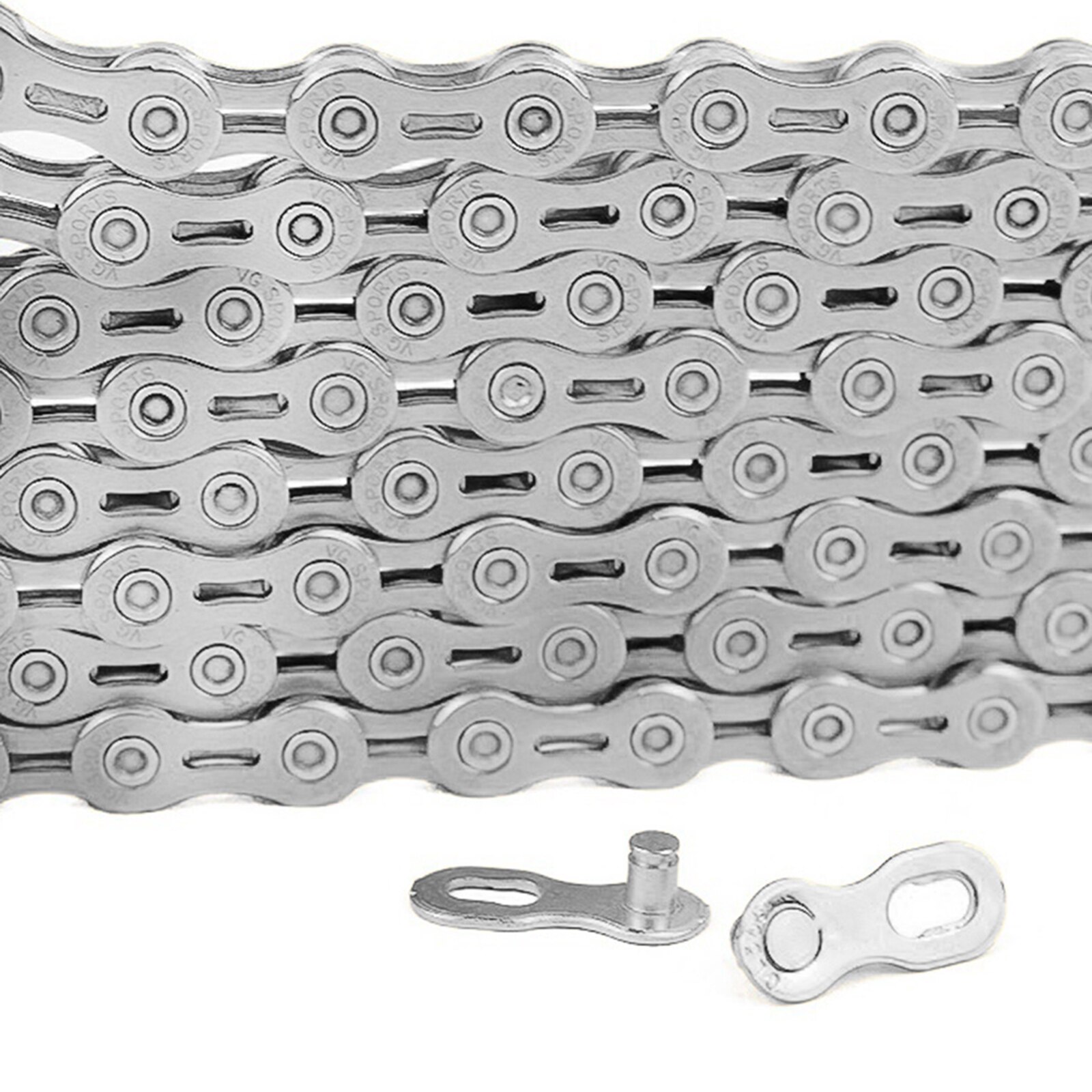 8/9/10/11S 116L Bicycle Chains Half-Hollow Mountain Road Bike Chain Steel High Strength Ultralight Bike Chain Component Parts