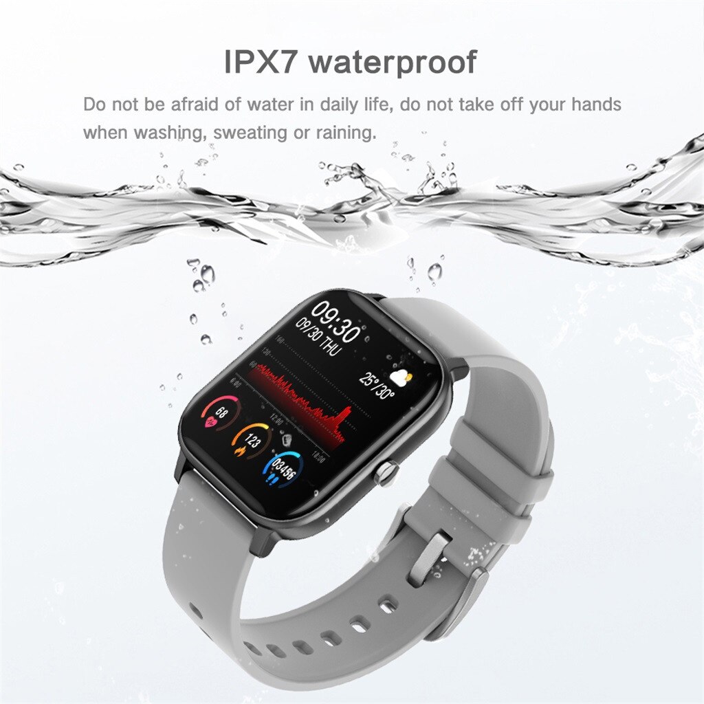 P8 Slimme Horloge 1.4 Inch Full Touch Horloge Bluetooth Fitness Tracker Hartslag Sleep Monitor Horloge Slimme Armband Voor Ios android