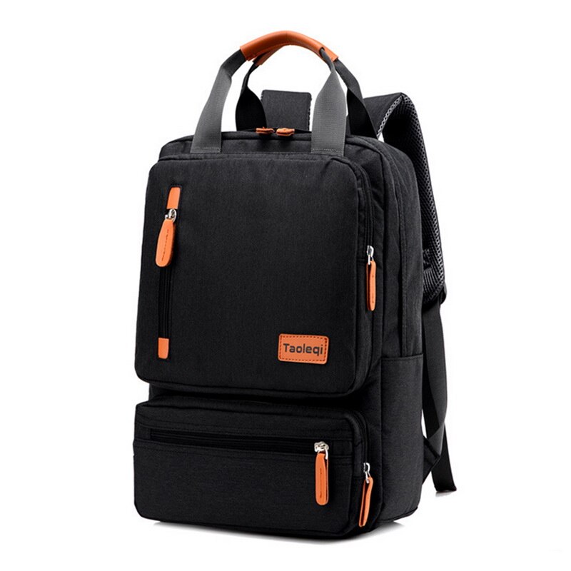 Männer Multifunktions Anti Diebstahl Rucksack 15,6 Zoll Laptop Usb Ladung Rucksack Wasserdichte Leinwand Schul Geschäft Reise Bagpack: 3