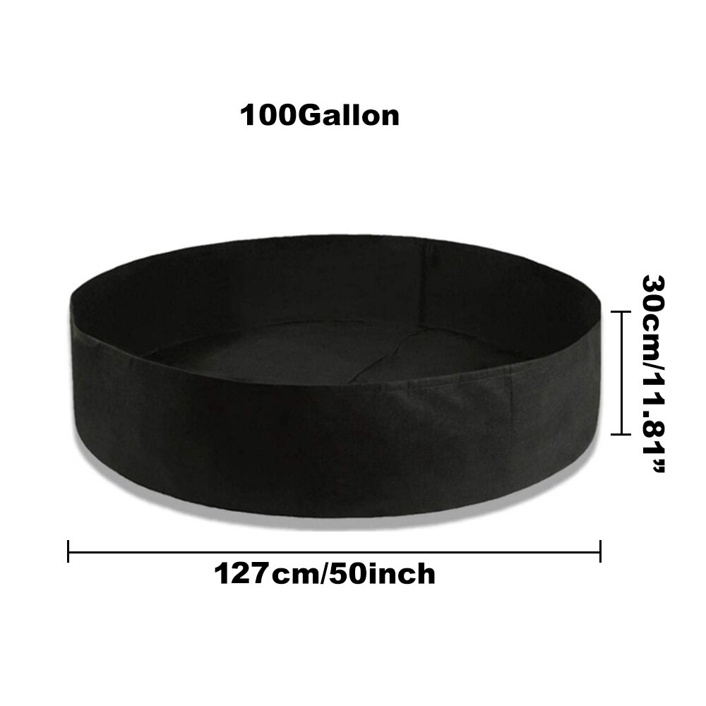 Biodegradable Grow Bags Fabric Raised Garden Beds Planter Pots Durable Breathing Cloth Grow Containers for Vegetable Cultivation: B-127