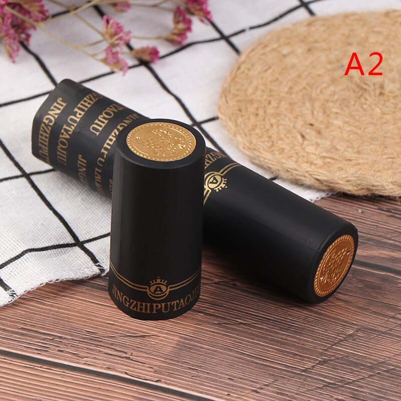 Tapón termorretráctil de PVC, accesorios para Bar, suministros para , elaboración casera, tapa de sellado para botella de vino, 10 unids/lote: A2