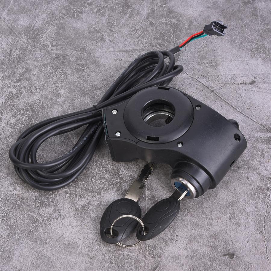 E-bike thumb throttle digitalt batteri spænding display switch power with key lock electric bike twist gas tilbehør