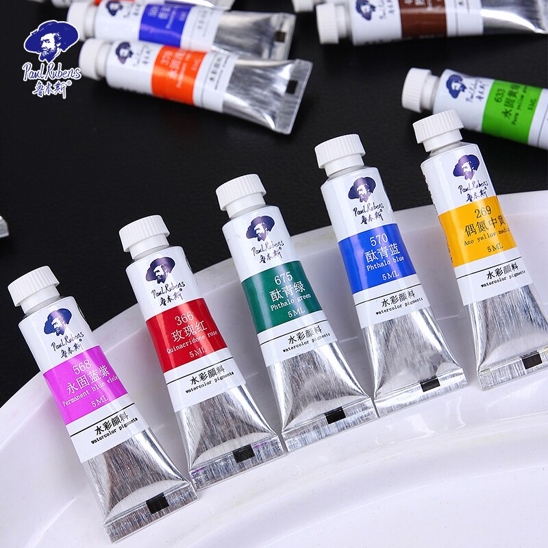 Paul Rubens 5ml aquarell rohr einzel Caroline serie gemeinsame farben 20 farben optional anfänger kunst liefert