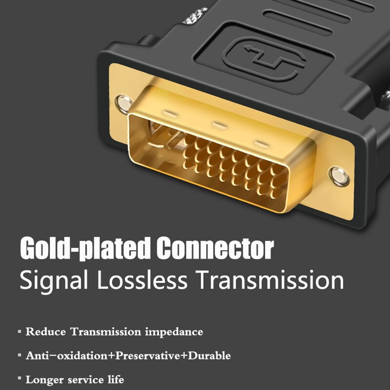 DVI d VGA Adapter DVI zu VGA Mini jack DVI 24 + 5 zu VGA 1080P Männlich zu Weiblich gold platte DVI VGA Konverter für HDTV Monitor Laptop