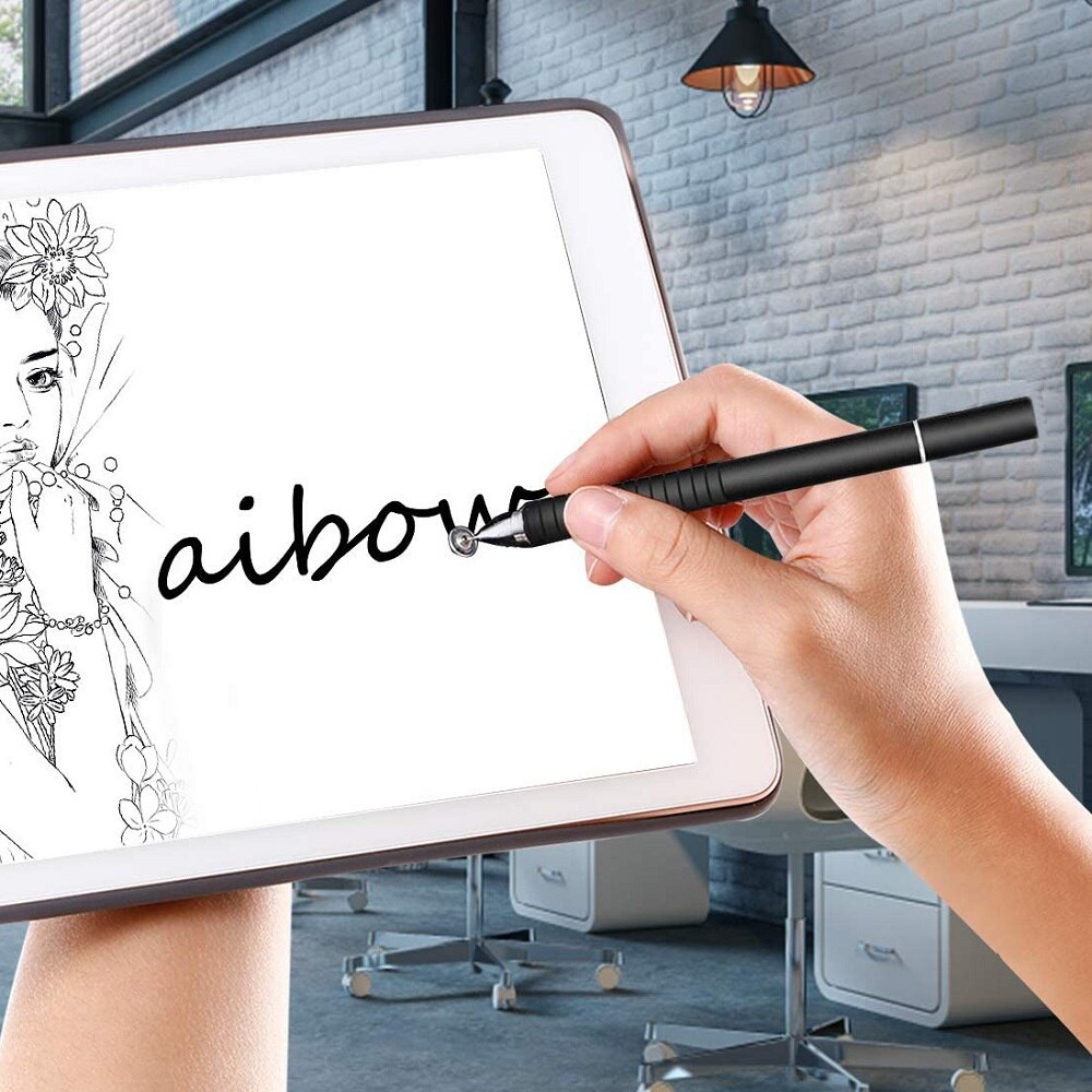 Universele 2 In 1 Stylus Pen Touch Screen Pen Voor Ipad Air Pro Samsung Xiaomi Tablet Pc Schrijven Tekening Klik potlood Voor Tablet