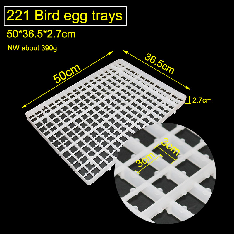 4 Pcs Incubator Egg Tray Chicken Duck Bird Ppigeon Egg Trays Hatching Plastic Tray Farm Animal Cages Accessories 4 Sizes
