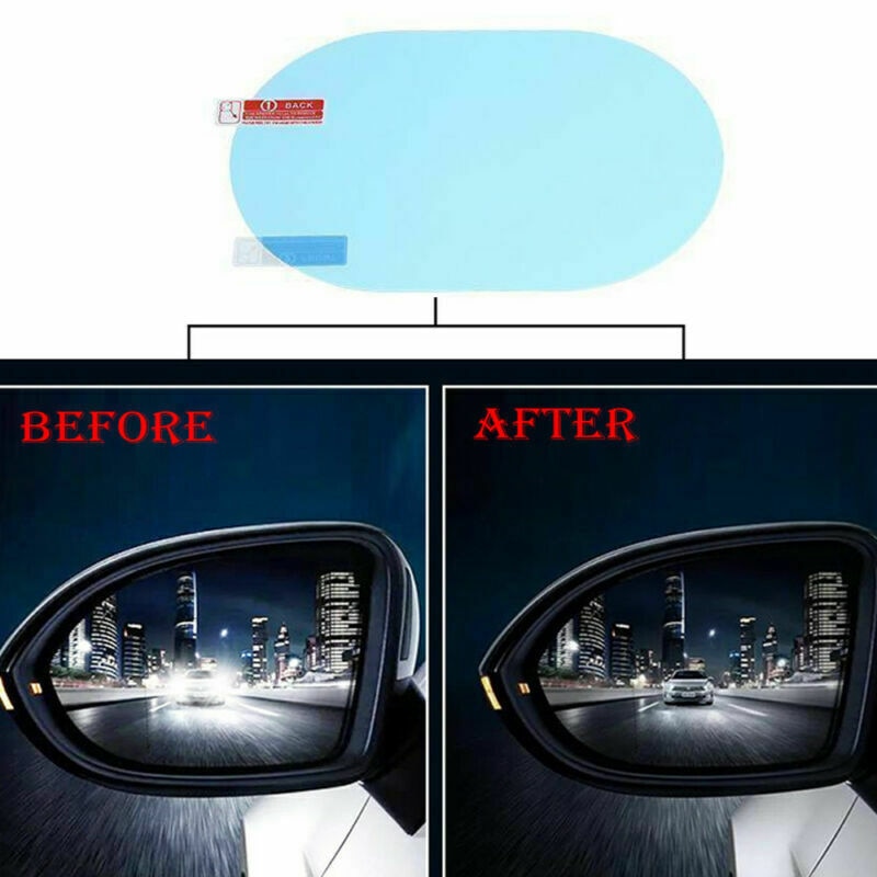 2 Stuks Auto Regendicht Clear Film Achteruitkijkspiegel Beschermende Anti Fog Waterdicht Film Auto Sticker Accessoires 100x145mm