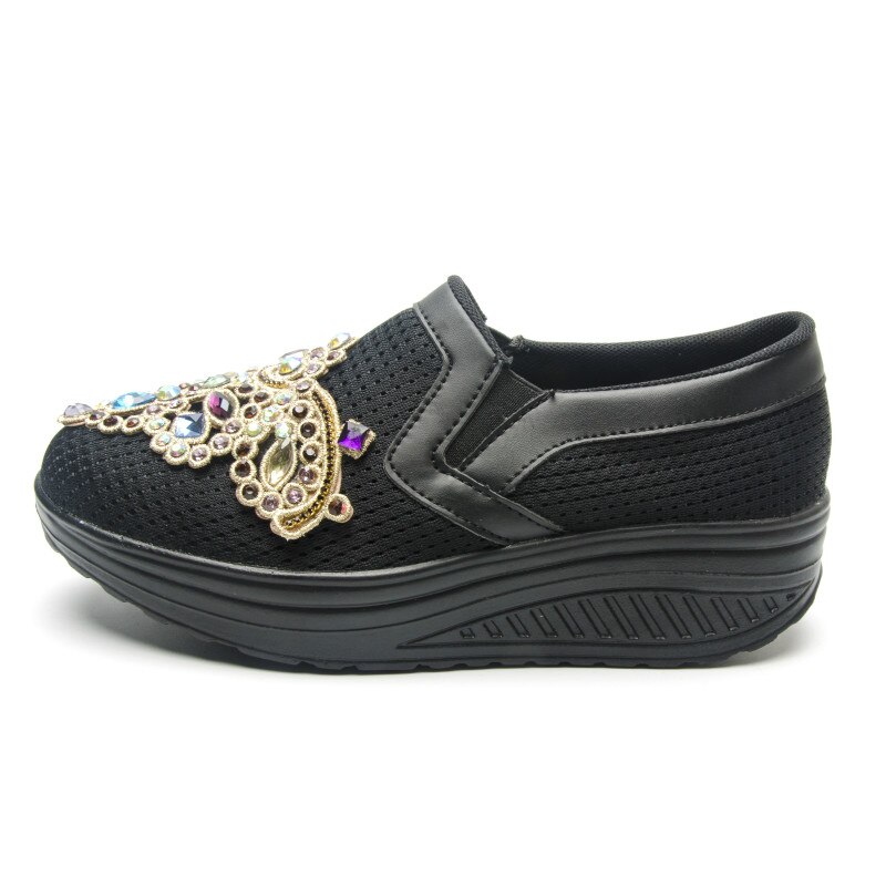 Fujin zapatos de esponja de fondo grueso de torta de un solo cojín mujeres de suela gruesa Shake Casual zapatos de Shake otoño