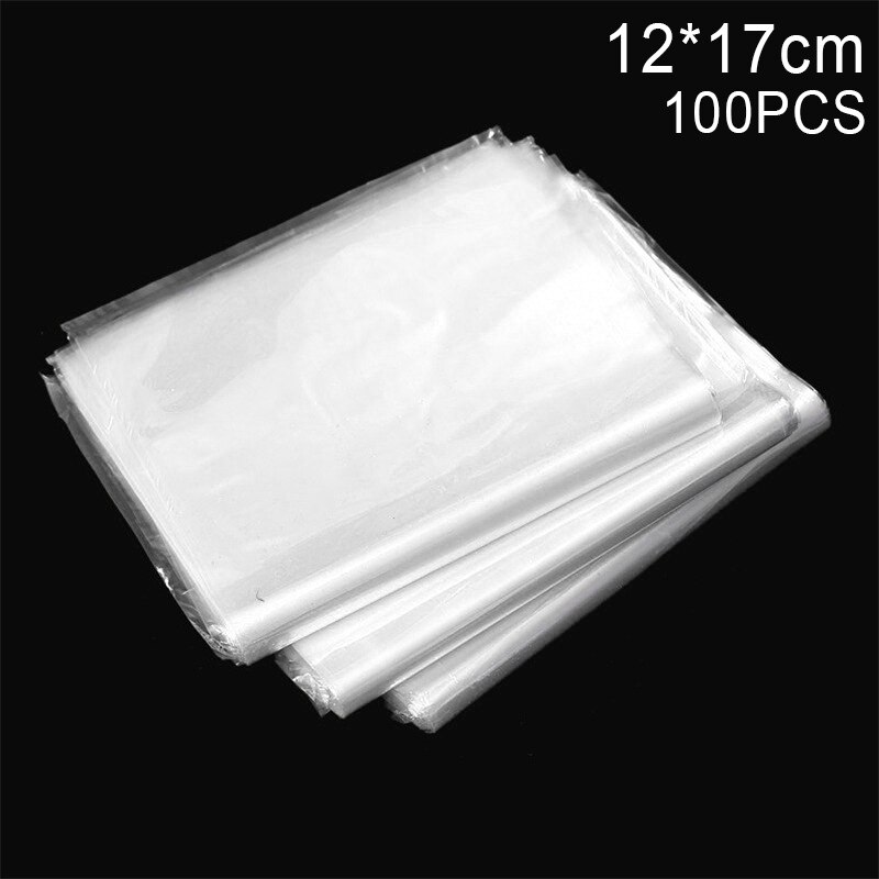 100 stuks/set krimpfolie, transparante pvc-krimpfolie, krimpfolie, verpakkingsfolie, afsluit- en beschermzak: 1217cm
