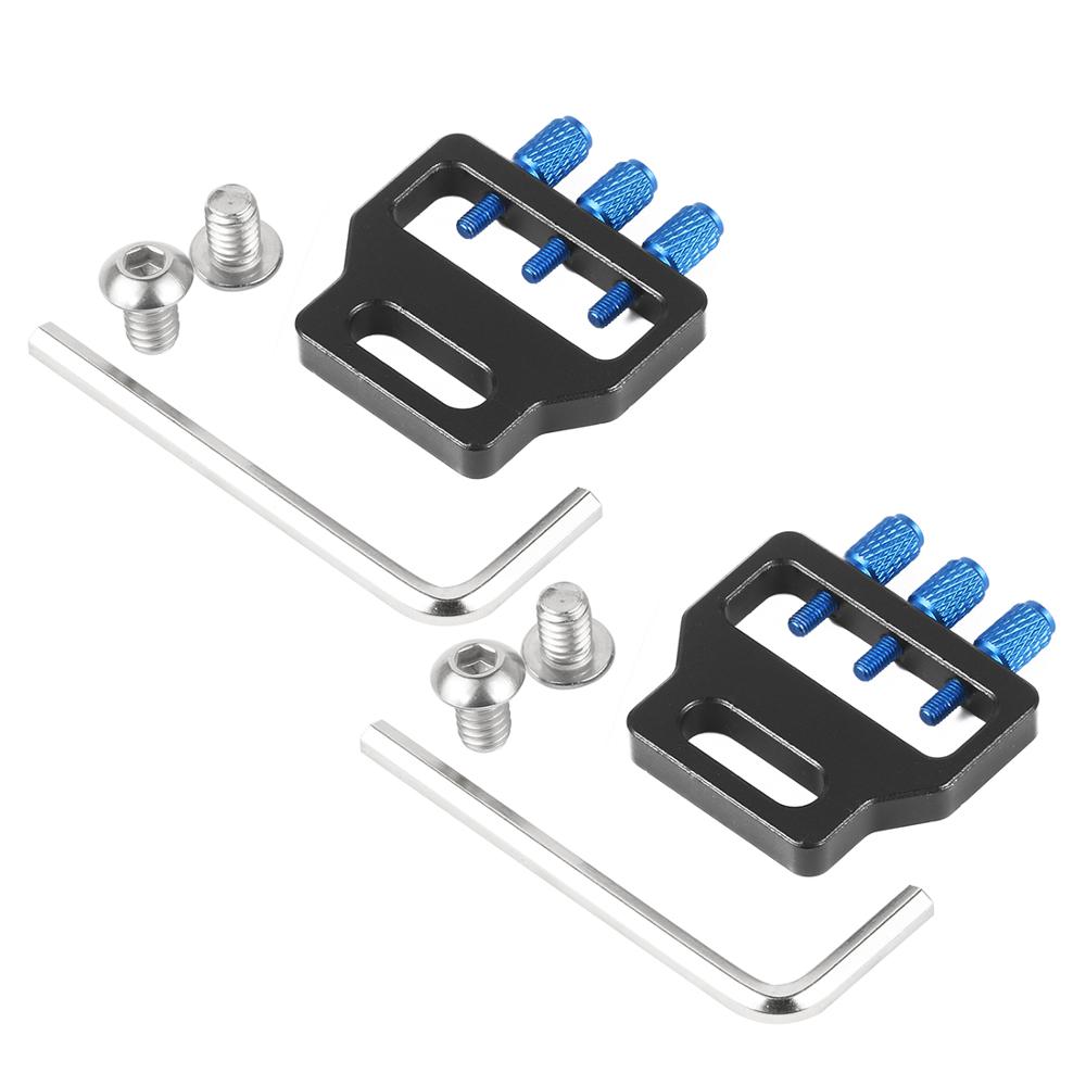 BGNing SLR Cable Clamp for BMPCC 4K 6K for HDMI USB Wire Clip Mount Adapter Fix for Cinema Camera Cage Quick Release L Plate: 2pcs black