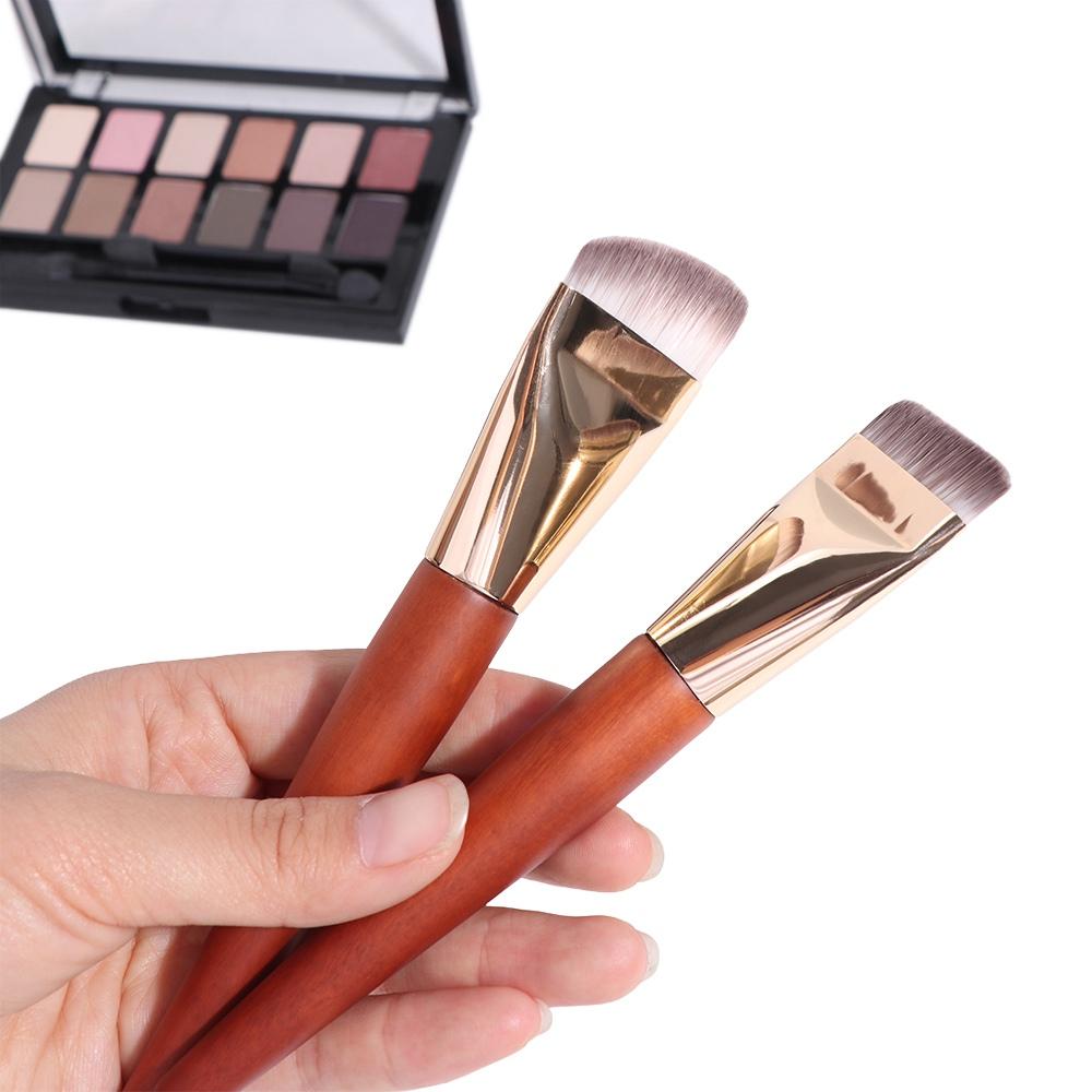 Pinceau de maquillage ultra fin pour femmes, outils de maquillage, fond de teint lisse, léger, contour plat, biseauté multifonction