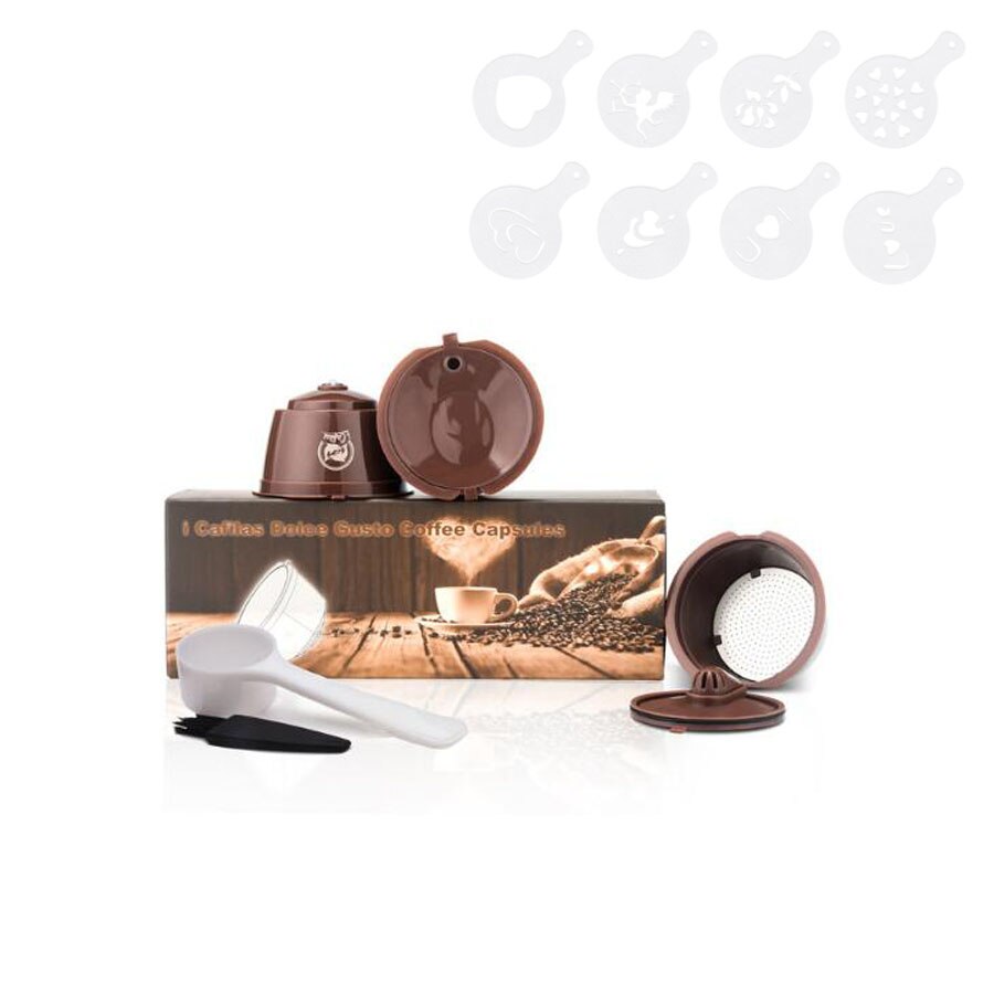 ICafilas Upgrade Dolci Gusto Capsule Crema Capsulas De Cafe &amp; Normal Verstion Recargables Reusable Coffee Capsula Latte Tool: Orange
