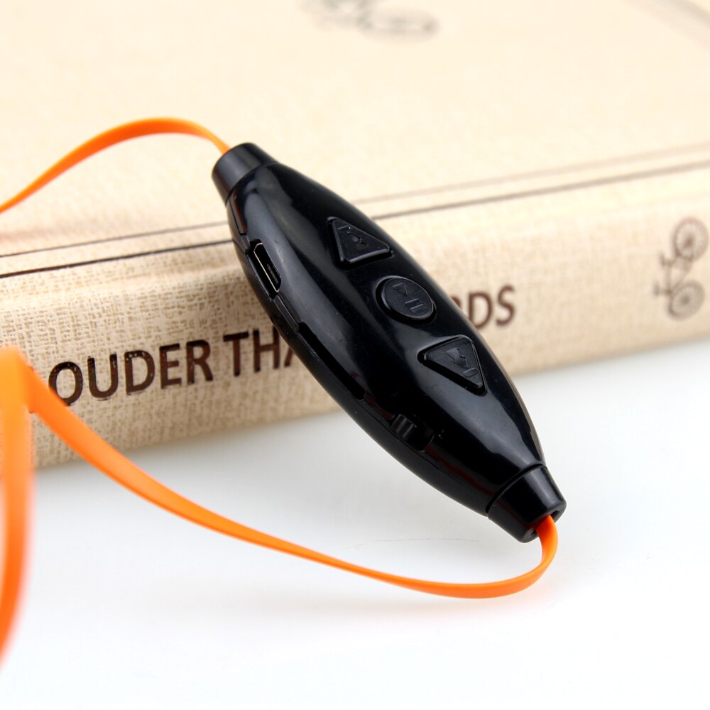 Ersuki  mp3- speler usb-nekband voor sporthardlopen  mp3 met oordopjes, ondersteuning voor 16gb micro sd-kaarten