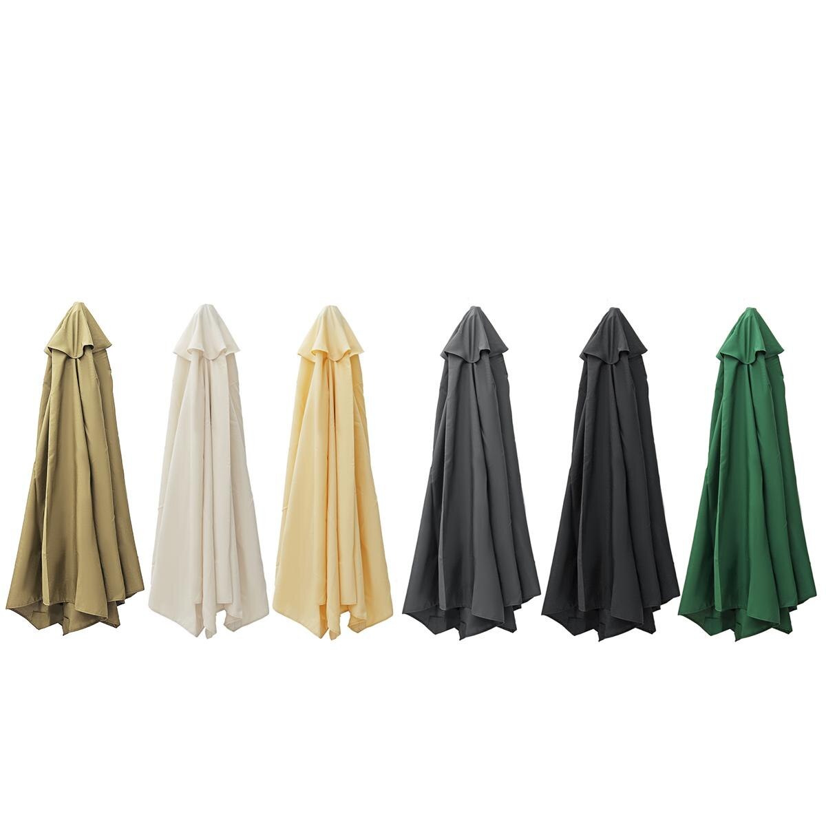 270cm 6 Bones Waterproof Canopy Anti UV Garden Parasol Canopy Cover Outdoor Umbrella Cover Canopy Patio Awning Sun Sun Shelter