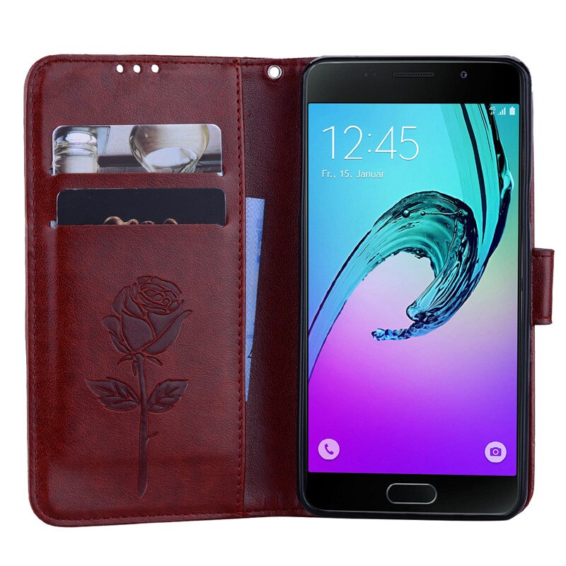 Luxe leren portemonnee flip case voor samsung galaxy  a3 hoesje, boekstandaard portemonnee case voor samsung galaxy  a3 hoesje
