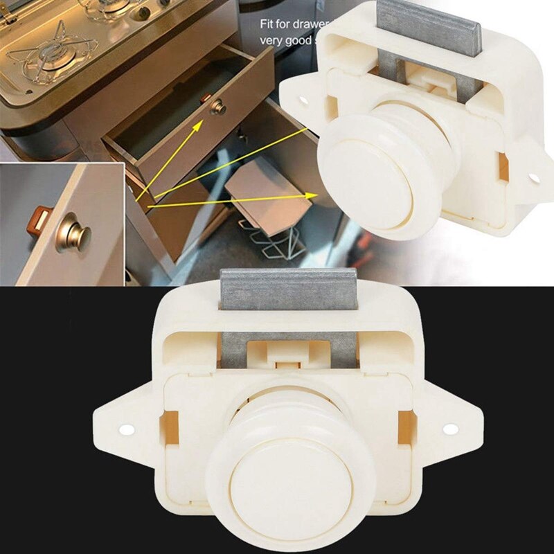 5 pièces bouton poussoir armoire porte serrure caravane camping-car camping-car loquet placard bouton