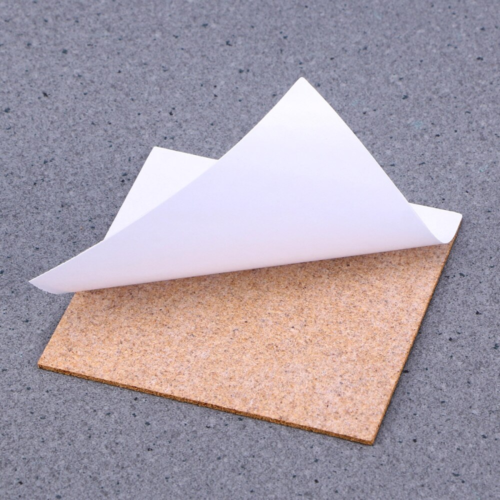 36PCS 2MM Thickness Self-adhesive Cork Coasters Squares Cork Mats Cork Backing Sheets for Coasters and DIY Crafts Supplies